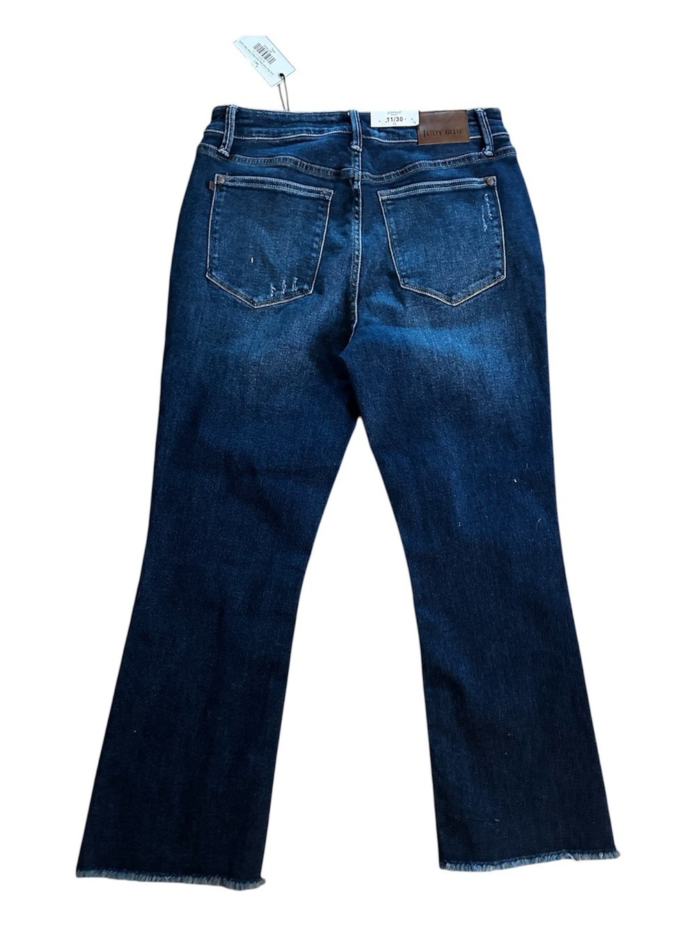 Judy Blue High Waist Dark Blue Wash Kick Flare Denim Jeans 11/30 NWT - Picture 6 of 10